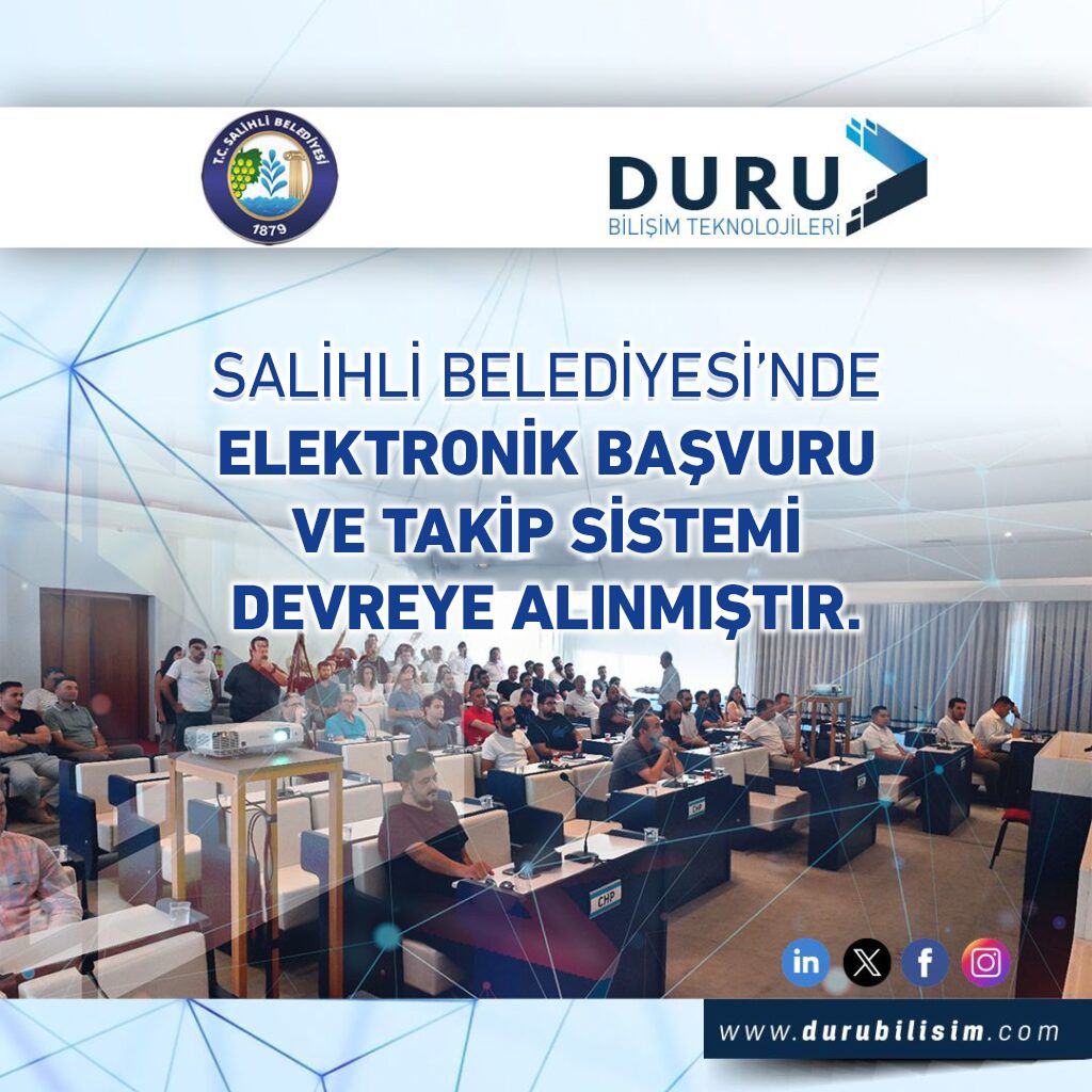 Salihli Belediyesinde Elektronik Başvuru Takip ve Yönetim Sistemi Modülü Devreye Alınmıştır