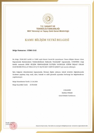 KAMU BİLİŞİM YETKİ BELGESİ